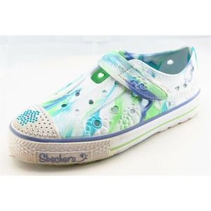 SKECHERS Girls Shoes Size‎ 1 M Blue Mary Jane Synthetic